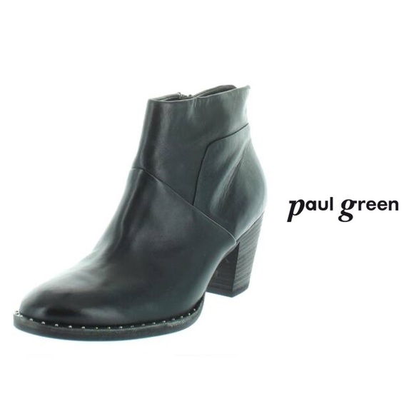 Paul Green Stella Studded Black Ankle Bootie